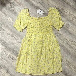 Yellow Floral Dress